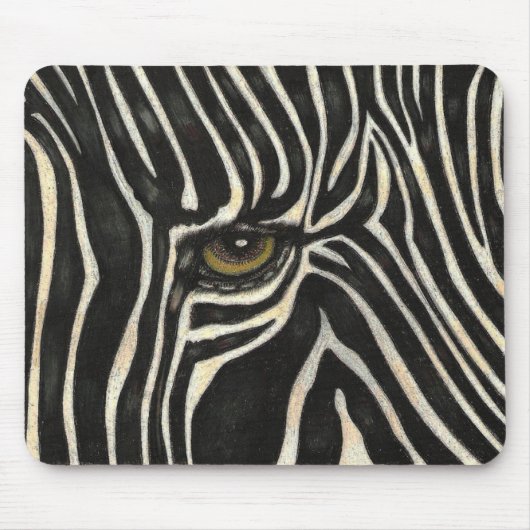 Zebra Eye Mousepad Muismat (Voorkant)