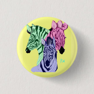 Zebra Eyesore Ronde Button 3,2 Cm