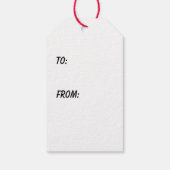 Zebra Face Cadeaulabel (Achterkant)