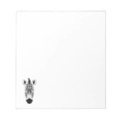 Zebra Face Notitieblok (Voorkant)