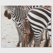 ZEBRA FAMILIE CADEAUPAPIER (Vlak)