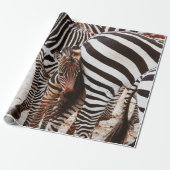 ZEBRA FAMILIE CADEAUPAPIER (Uitgerold)