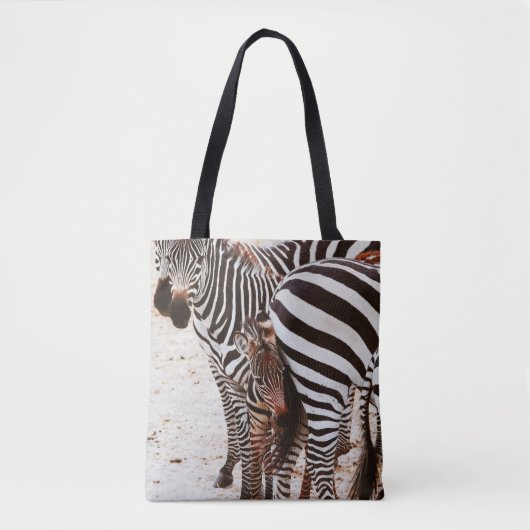 ZEBRA FAMILIE TOTE BAG (Voorkant)