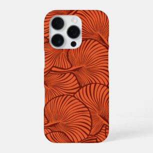 Zebra Fan Palm Hawaïaans Tropisch Oranje iPhone 16 Pro Hoesje