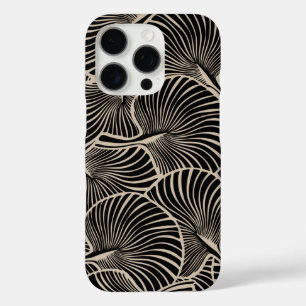 Zebra Fan Palm Hawaiian Tropical Black iPhone 16 Pro Hoesje