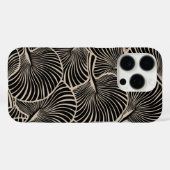 Zebra Fan Palm Hawaiian Tropical Black Case-Mate iPhone Case (Achterkant (horizontaal))