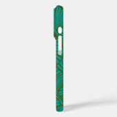Zebra Fan Palm Hawaiian Tropical Jade Green Case-Mate iPhone Case (Achterkant / Links)