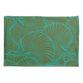 Zebra Fan Palm Hawaiian Tropisch Groen Omkeerbaar Kussensloop (Achterkant)