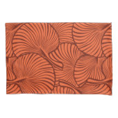 Zebra Fan Palm Hawaiian Tropisch Sinaasappel Omkee Kussensloop (Voorkant)