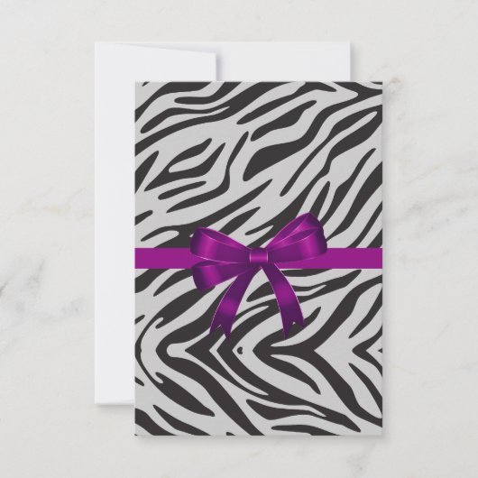 Zebra Feest Uitnodiging vrijgezellenfeest voor dam (Voorkant)