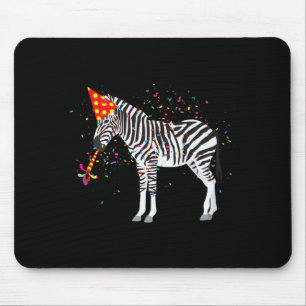 Zebra Feestvierende Dieren Die Een Feest Hebben Muismat