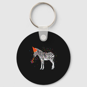 Zebra Feestvierende Dieren Die Een Feest Hebben  Sleutelhanger