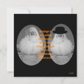 Zebra Finch met huwelijksaanzoek bruiloft Kaart (Achterkant)