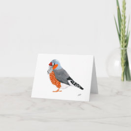 Zebra Finch Notitiekaartje