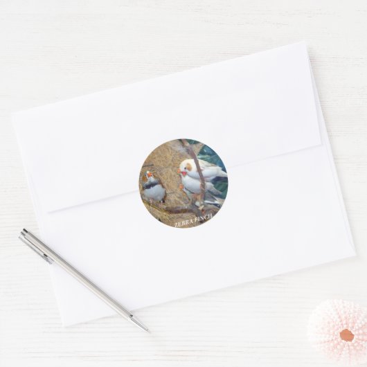 ZEBRA FINCH STICKERS (Envelop)