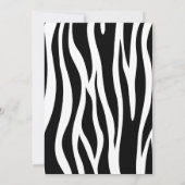 Zebra Flamingos Pink Black Baby shower Kaart (Achterkant)