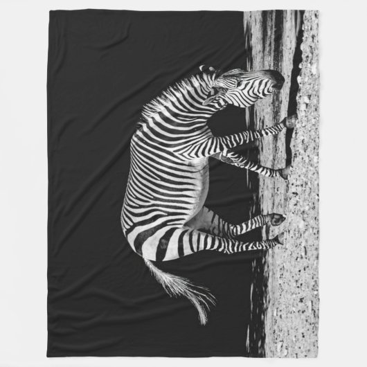 Zebra Fleece Blanket (Voorkant)