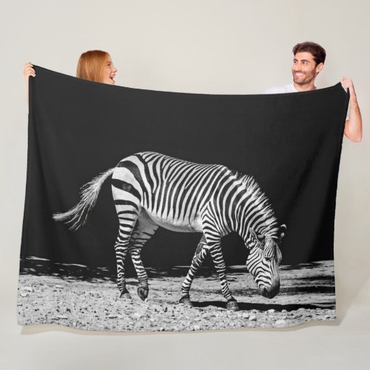 Zebra Fleece Blanket Deken (In situ)