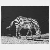 Zebra Fleece Blanket Deken (Voorkant (Horizontaal))