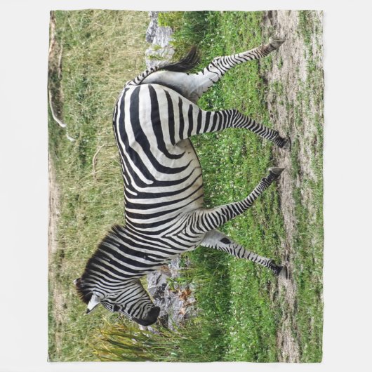 Zebra Fleece Blanket Deken (Voorkant)