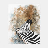 Zebra Fleece Deken (Voorkant)