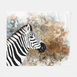 Zebra Fleece Deken