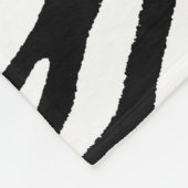 Zebra Fleece Deken (Hoek)