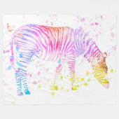 Zebra Fleece Deken (Voorkant (Horizontaal))