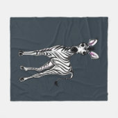 Zebra Fleece Deken (Voorkant (Horizontaal))