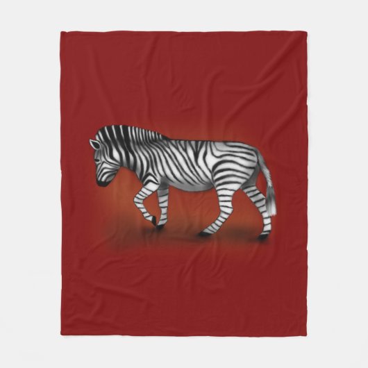 "Zebra" Fleece Deken (Voorkant)