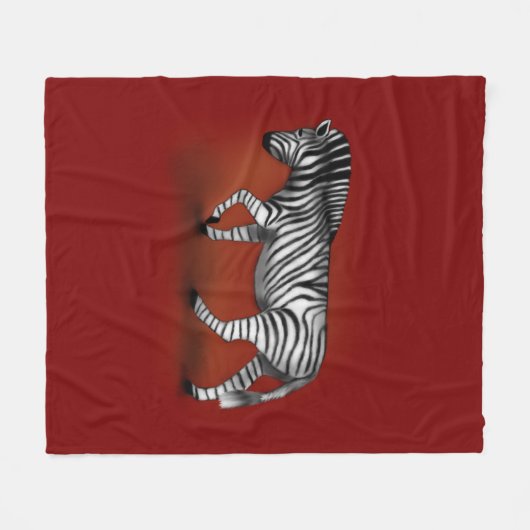 "Zebra" Fleece Deken (Voorkant (Horizontaal))