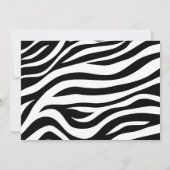 Zebra Float Birthday Pool Party Kaart (Achterkant)