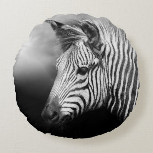 Zebra Foal Rond Kussen