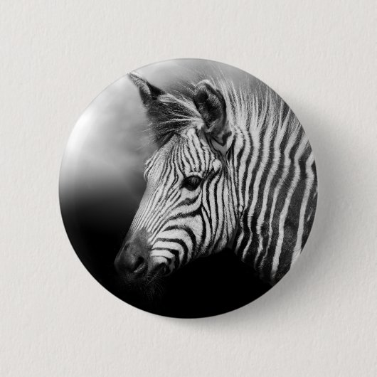 Zebra Foal Ronde Button 5,7 Cm (Voorkant)