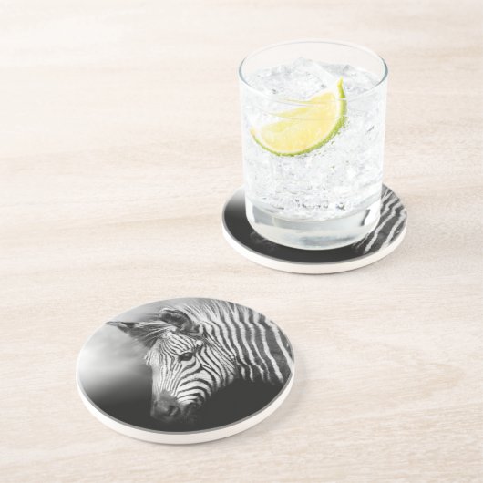 Zebra Foal Zandsteen Onderzetter (Zijkant)