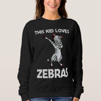 Zebra For Kids Boys African Zoo Animal Trui