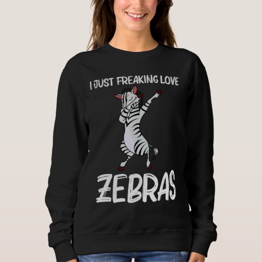 Zebra For Men Women African Zoo Animal 4 Trui (Voorkant)