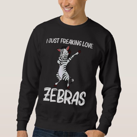 Zebra For Men Women African Zoo Animal 4 Trui (Voorkant)