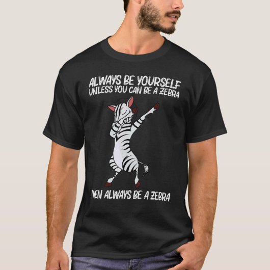 Zebra For Men Women African Zoo Animal 5 T-shirt (Voorkant)