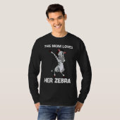 Zebra For Mom Mother African Zoo Animal T-shirt (Voorkant volledig)