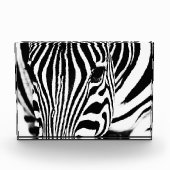 Zebra foto zwart-wit (Voorkant)