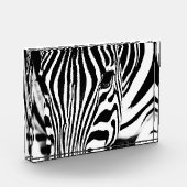 Zebra foto zwart-wit (Links)