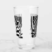 Zebra foto zwart-wit glas (Links)