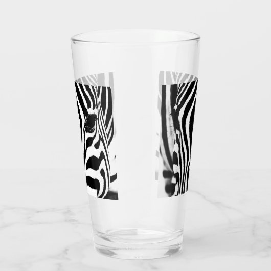 Zebra foto zwart-wit glas (Rechts)