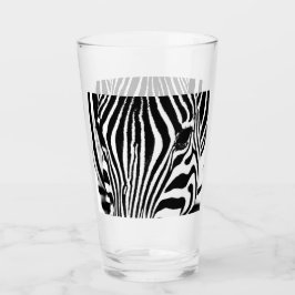 Zebra foto zwart-wit glas