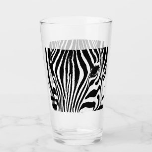 Zebra foto zwart-wit glas