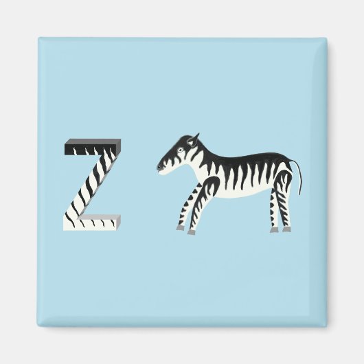 Zebra Fridge Magnet (Voorkant)