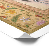 Zebra, from the 'Minto Album', 1621 (gouache on pa Poster (Hoek)