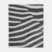 Zebra Fur Animal Pattern Fleece Deken (Voorkant)
