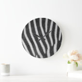 Zebra Fur Animal Pattern Grote Klok (Huis)